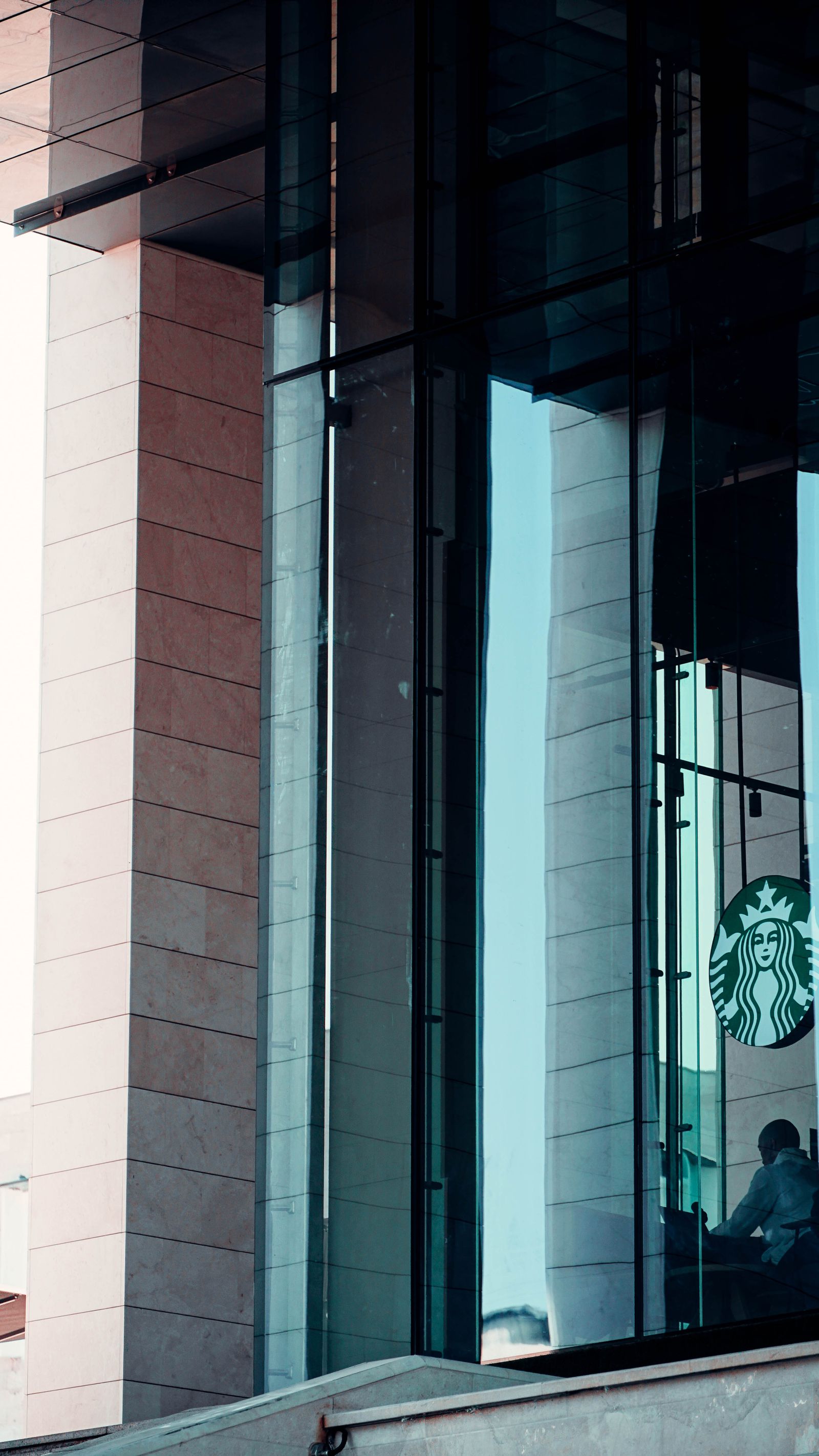 Illustrative modern cafe frontage reference
